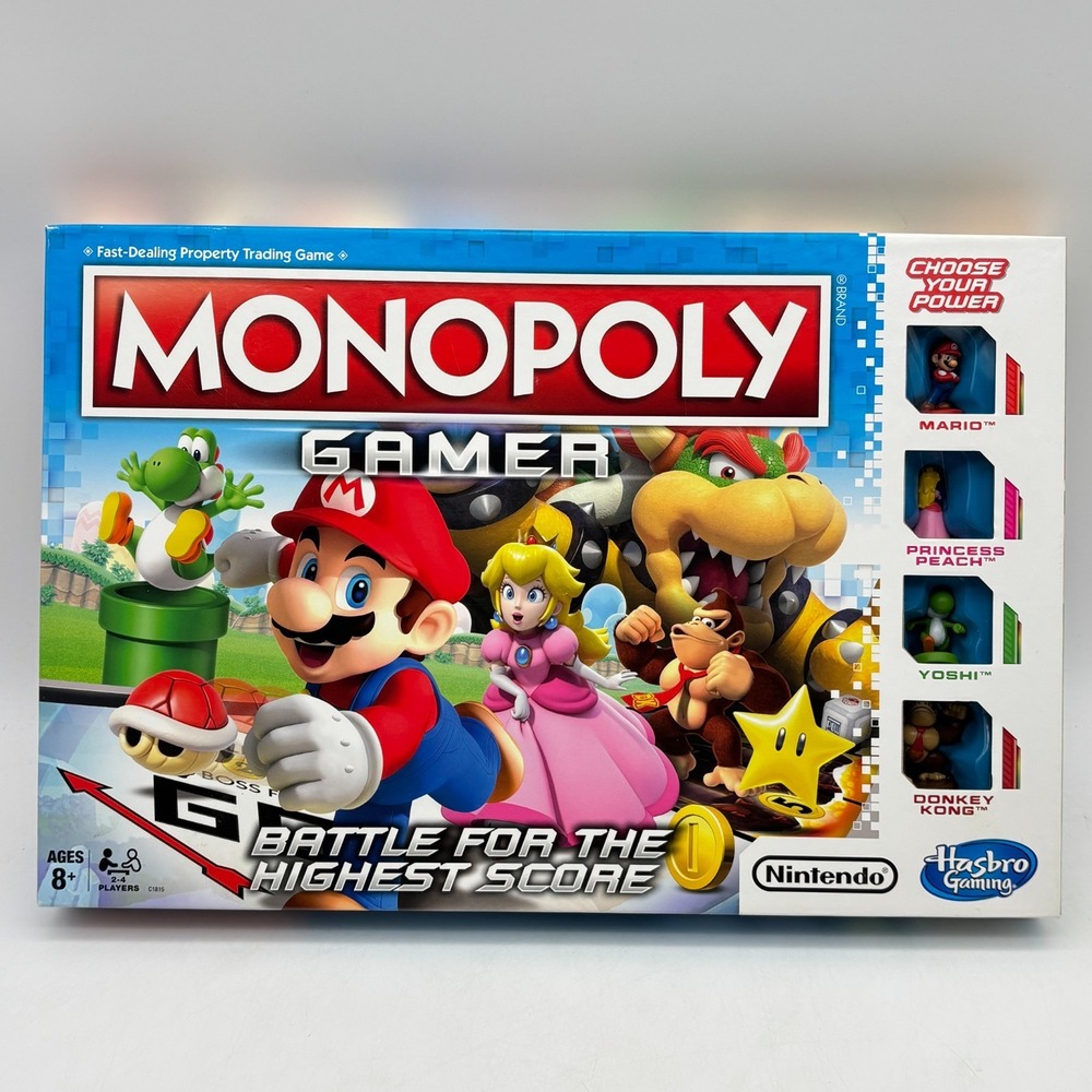 Monopoly Gamer Battle For the Highest Score COMPLETE 2017 Nintendo Super Mario